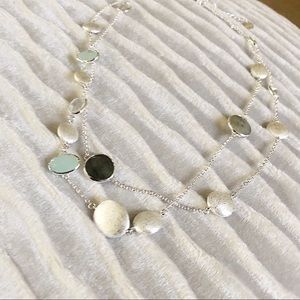 Stella & Dot Jewelry - Stella & Dot long layer silver necklace Stella & Dot Jewelry - Stella & Dot long layer silver necklace